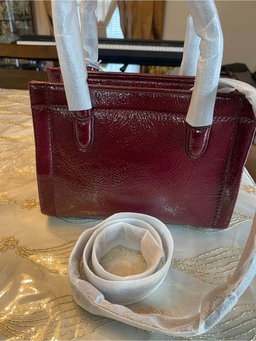 NWT Sam Edelman holiday small satchel bag color Bordeaux